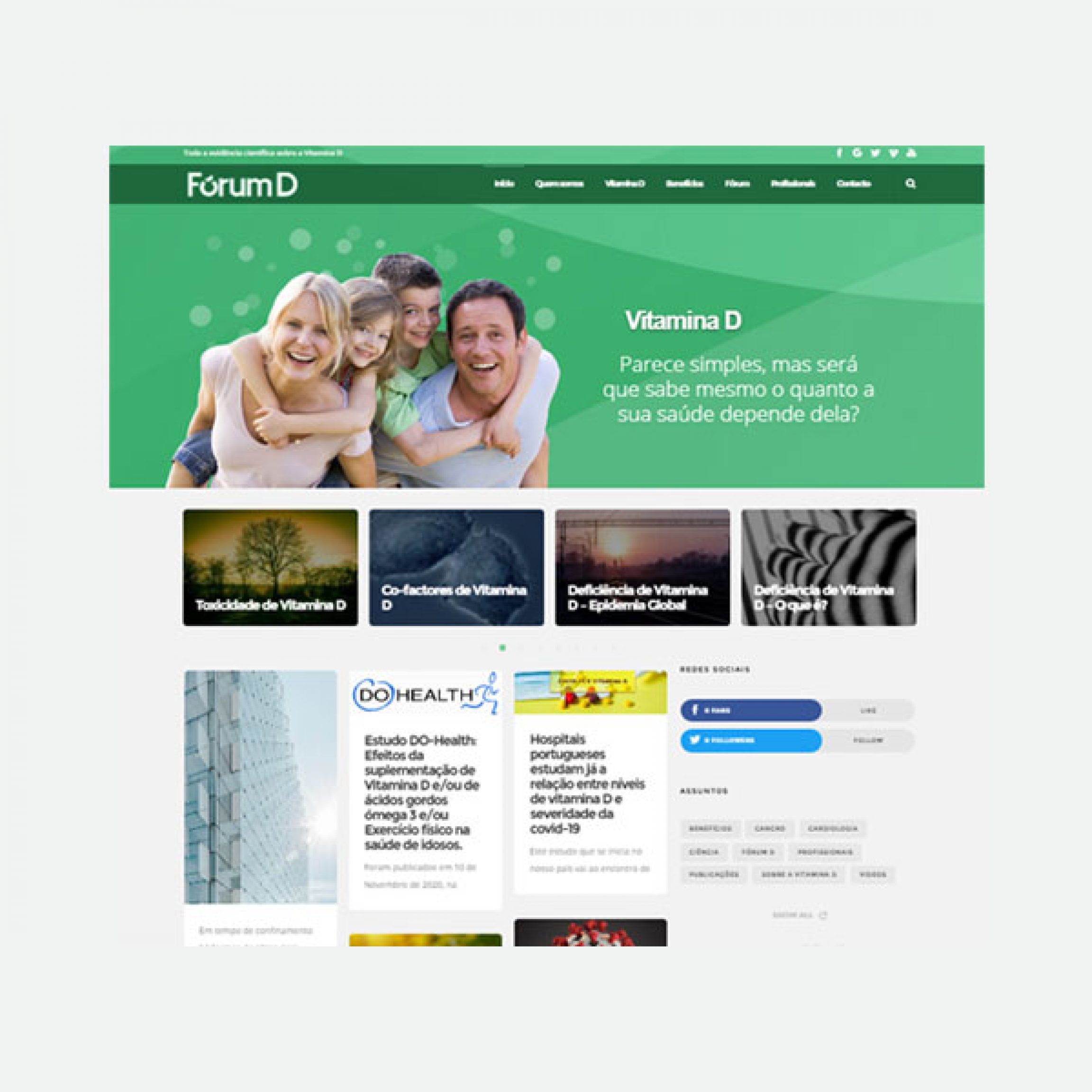 FórumD Primeira Página Exemplo